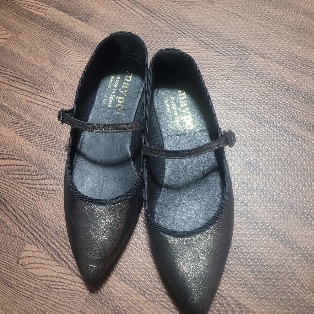 Maypol Anthropologie Rota Percival Mary Jane Flat in Bronze eu 37 US 6.5 - Picture 8 of 9